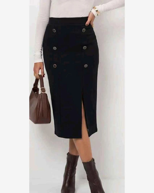 Gonna donna Jean Louis Francoise nero all'ingrosso modello H69353 - L&Y