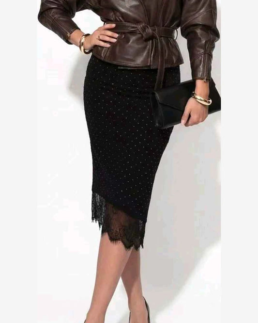 Gonna donna Jean Louis Francoise nero all'ingrosso modello H69714 - L&Y