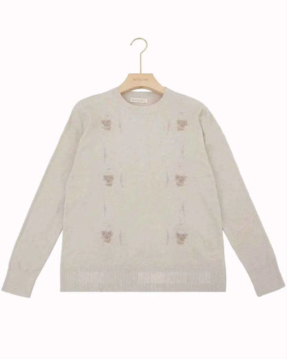 Maglia donna Blu Oltre misto all'ingrosso modello HBS84630 - L&Y