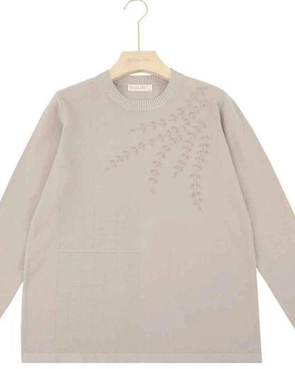Maglia donna Blu Oltre misto all'ingrosso modello HBS84631 - L&Y