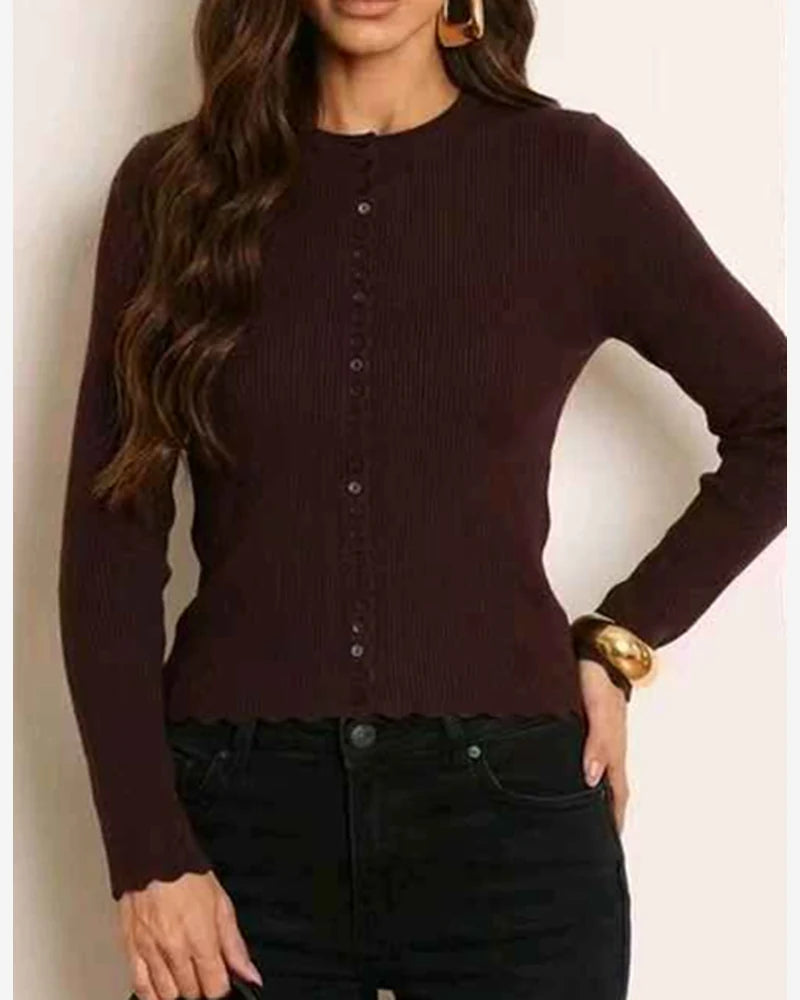 Golfino donna Jean Louis Francoise misto all'ingrosso modello HG69436 - L&Y