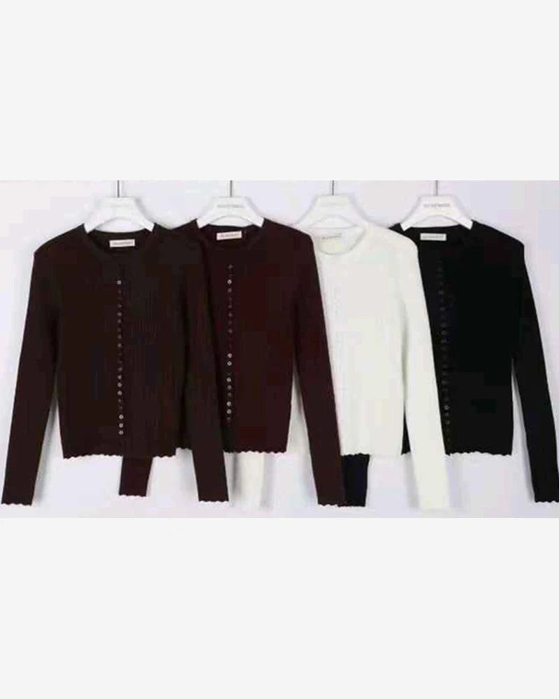 Golfino donna Jean Louis Francoise misto all'ingrosso modello HG69436 - L&Y - foto 2