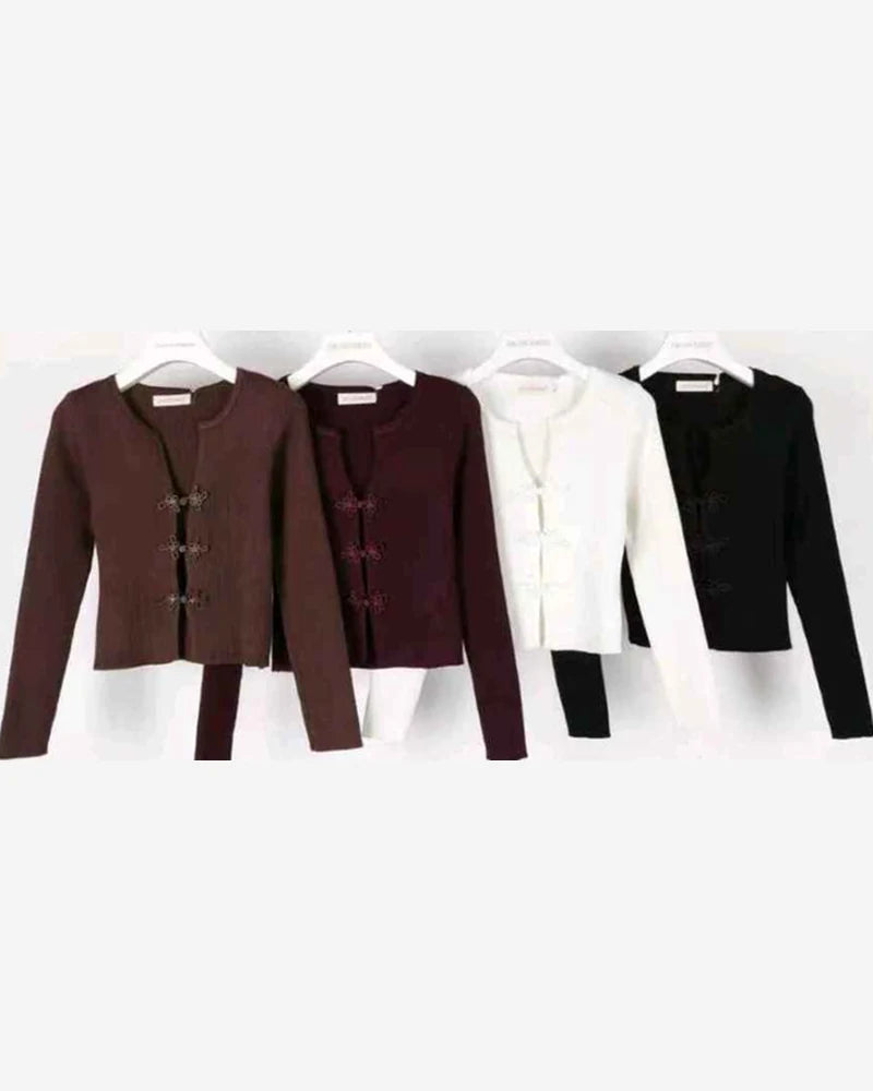 Golfino donna Jean Louis Francoise misto all'ingrosso modello HS70706 - L&Y - foto 2