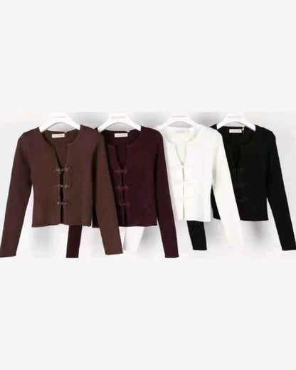 Golfino donna Jean Louis Francoise misto all'ingrosso modello HS70706 - L&Y - foto 2