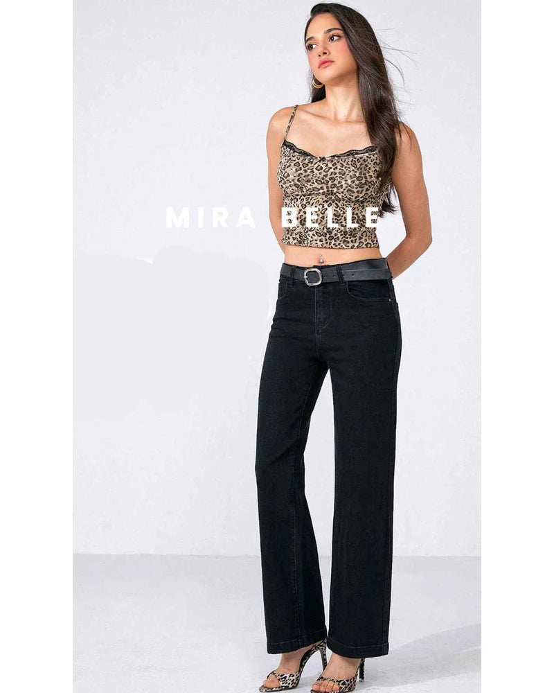 Jeans donna Mira Belle Black all'ingrosso modello J084 - L&Y