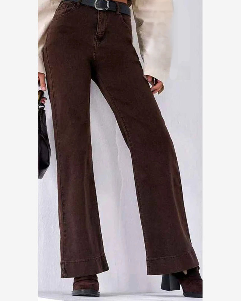 Jeans donna Mira Belle marrone all'ingrosso modello J094 - L&Y