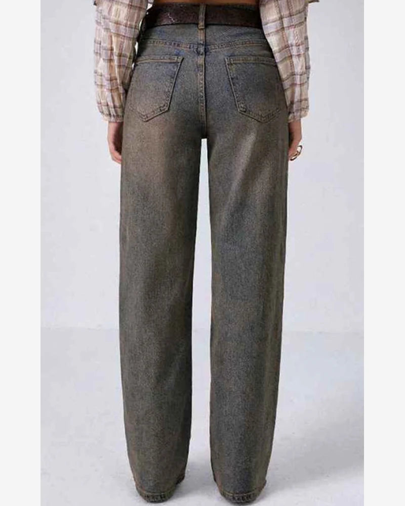 Jeans donna Mira Belle khaki all'ingrosso modello J110 - L&Y - foto 2