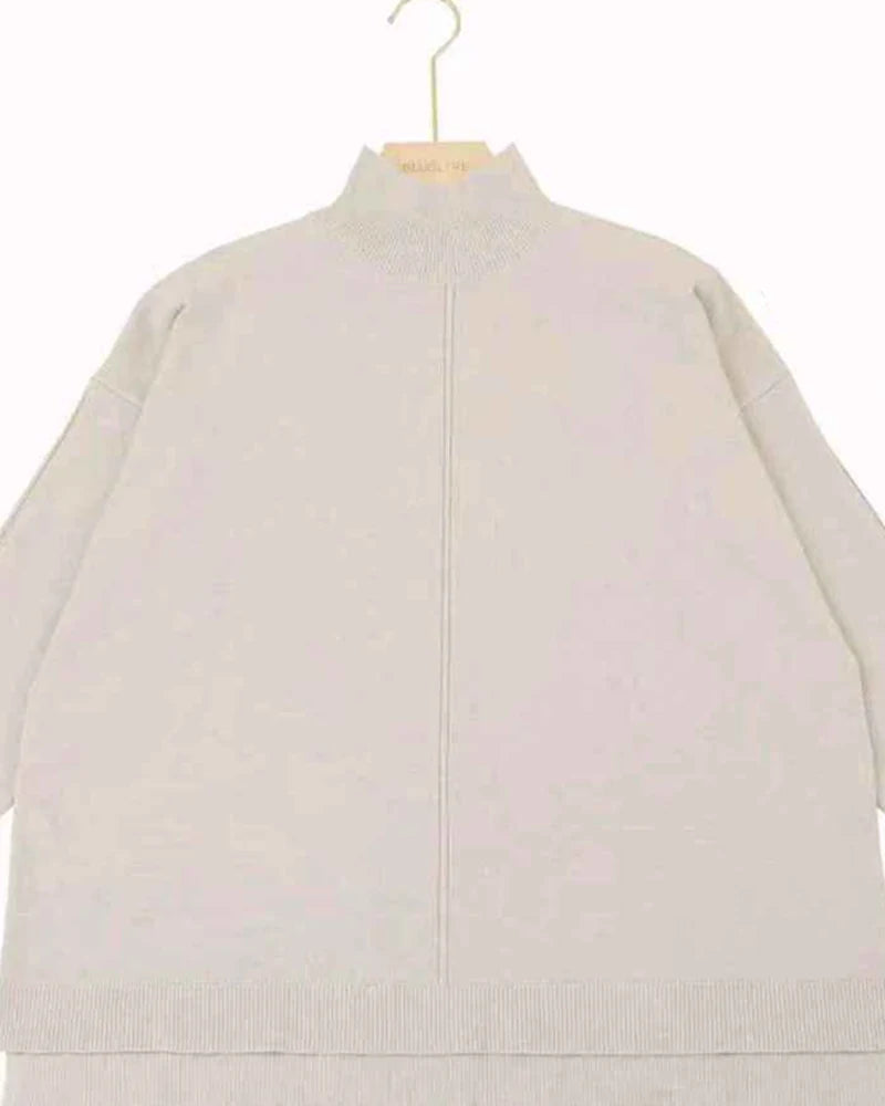 Maglia donna Blu Oltre misto all'ingrosso modello JBE83018 - L&Y