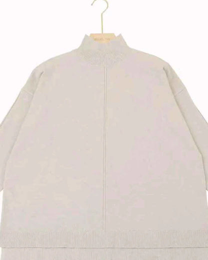 Maglia donna Blu Oltre misto all'ingrosso modello JBE83018 - L&Y