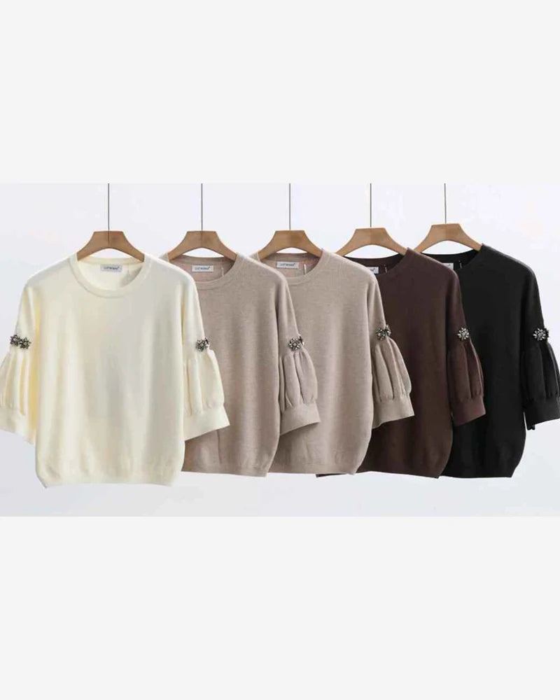 Maglia donna Just Woman misto all'ingrosso modello JK8723A - L&Y - foto 2