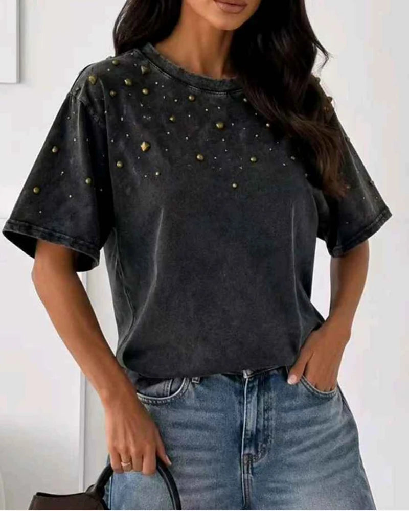 T-shirt donna Vinceotto misto all'ingrosso modello JX-09552 - L&Y