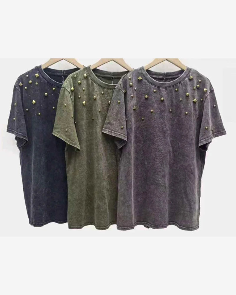 T-shirt donna Vinceotto misto all'ingrosso modello JX-09552 - L&Y - foto 2