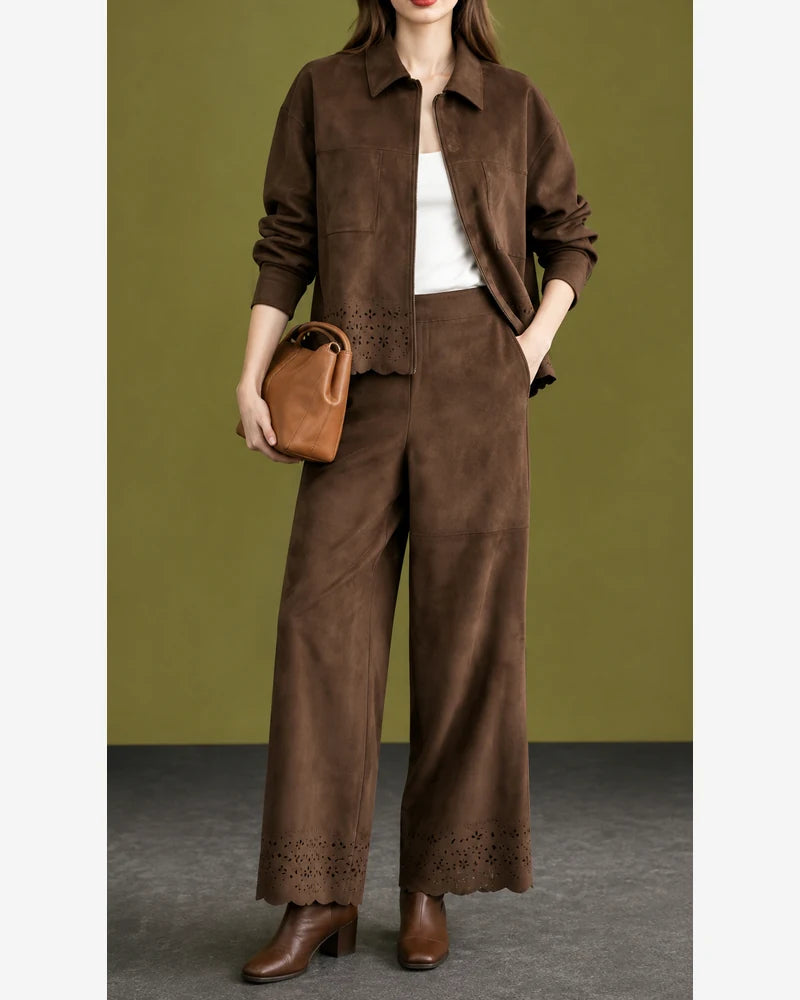 Completo donna Sweet Miss khaki all'ingrosso modello K203557 - L&Y
