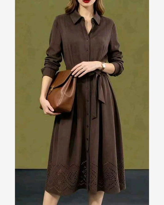 Vestito donna Sweet Miss khaki all'ingrosso modello K203561 - L&Y