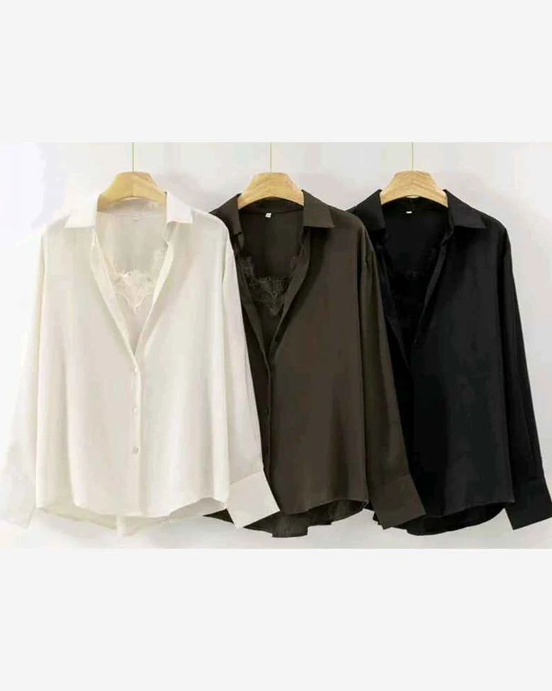 Camicia donna Vinceotto misto all'ingrosso modello K216 - L&Y - foto 2
