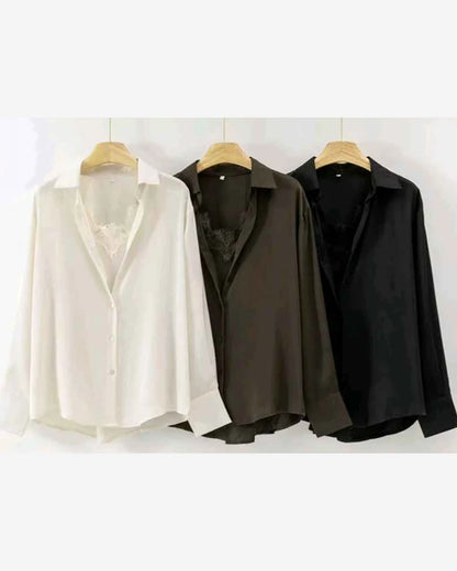Camicia donna Vinceotto misto all'ingrosso modello K216 - L&Y - foto 2
