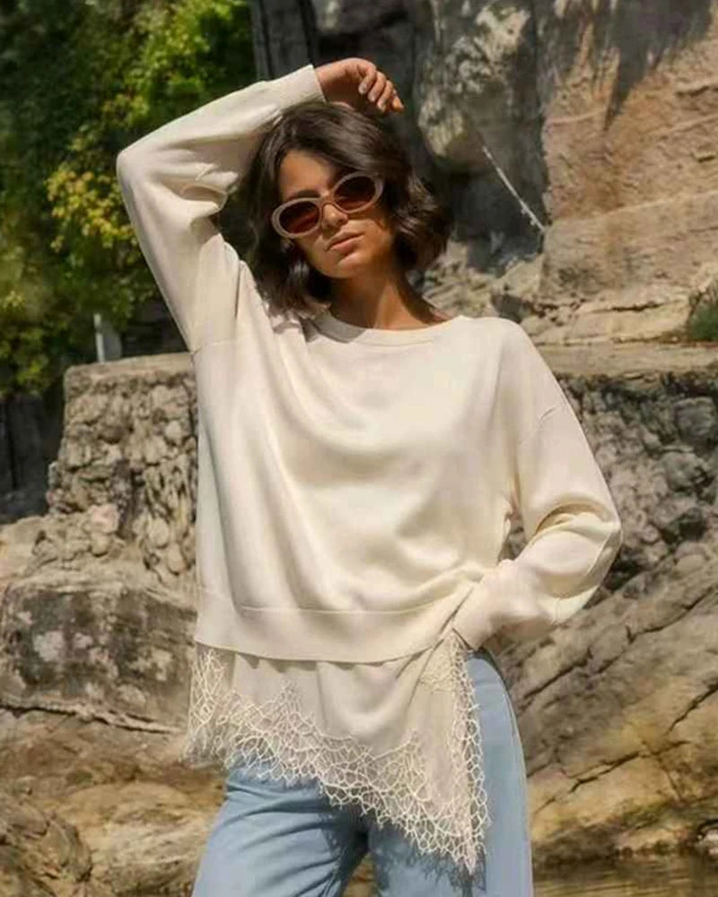 Maglia donna Vinceotto misto all'ingrosso modello K308 - L&Y