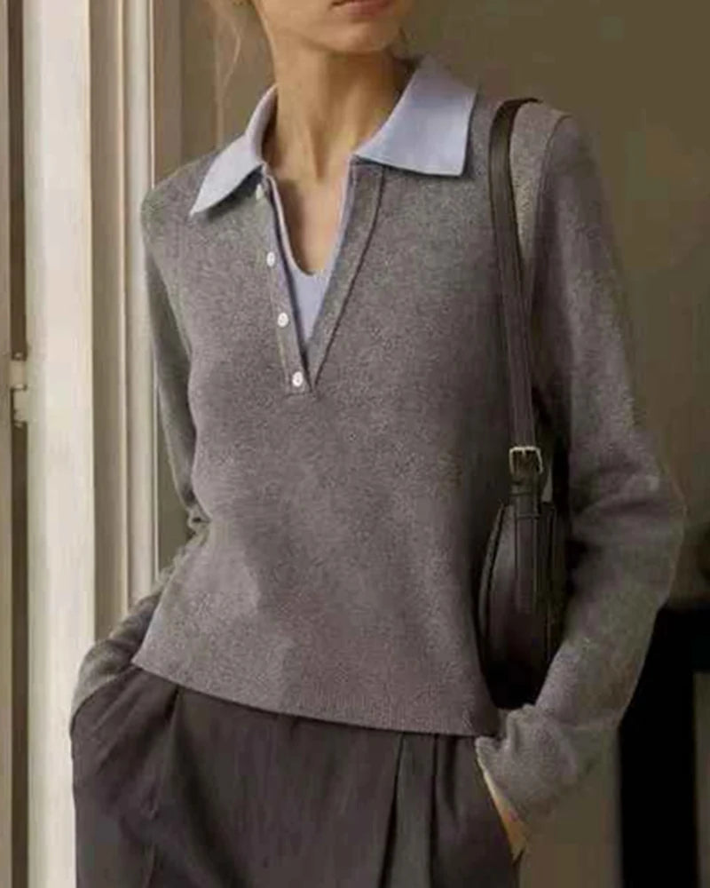 Maglia donna ZETA NOVA misto all'ingrosso modello K5850 - L&Y