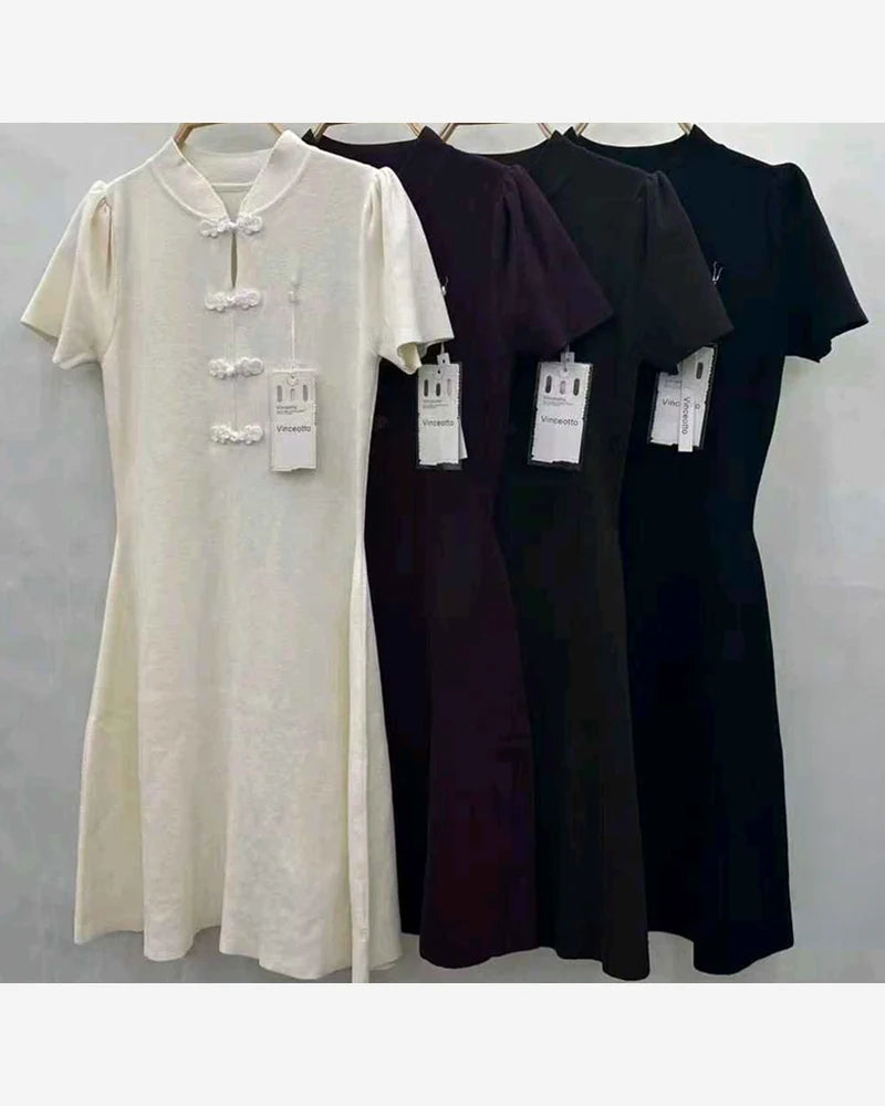 Vestito donna Vinceotto misto all'ingrosso modello K640 - L&Y - foto 2