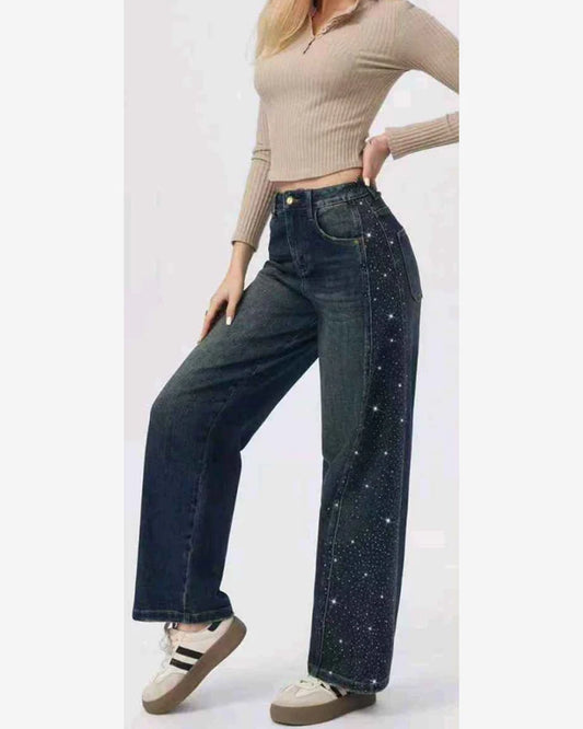Jeans donna Kiss Pink blu-2 all'ingrosso modello KP340 - L&Y