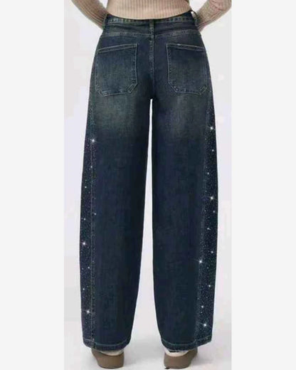 Jeans donna Kiss Pink blu-2 all'ingrosso modello KP340 - L&Y - foto 2