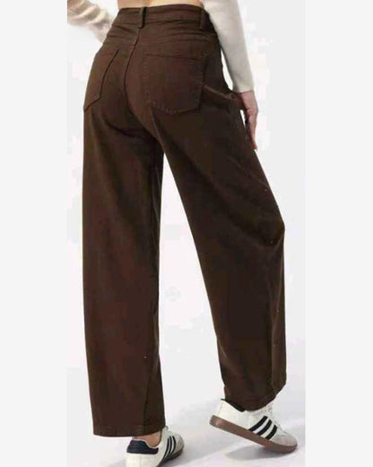 Jeans donna Kiss Pink marrone all'ingrosso modello KP388 - L&Y - foto 2