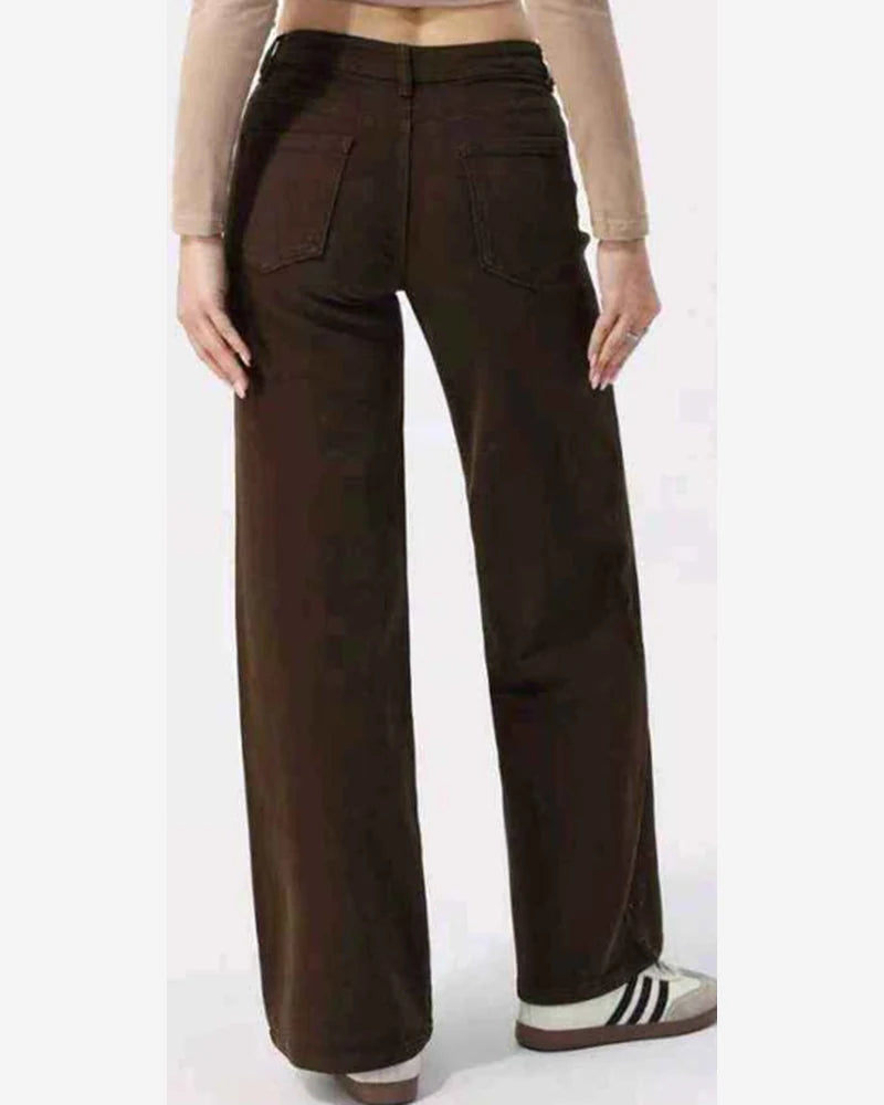 Jeans donna Kiss Pink marrone all'ingrosso modello KP389 - L&Y - foto 2