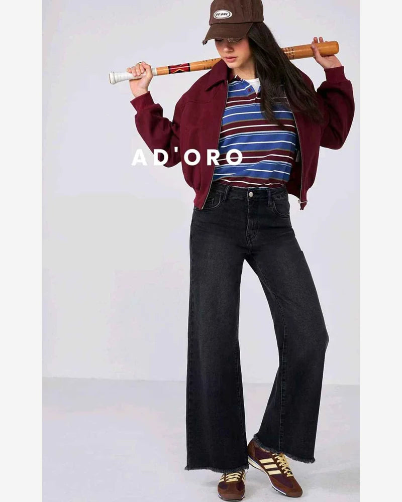 Jeans donna AD'ORO nero all'ingrosso modello LUCY - L&Y