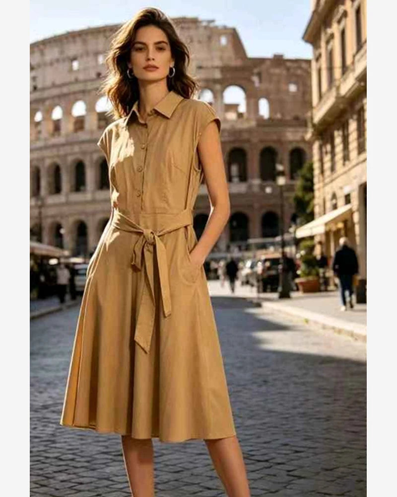 Vestito donna Sweet Miss beige all'ingrosso modello M113599-1 - L&Y