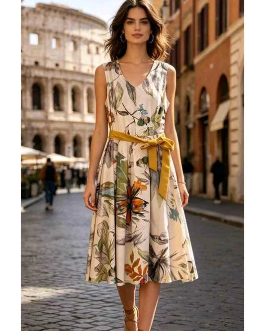 Vestito donna Sweet Miss Beige all'ingrosso modello M116532 - L&Y