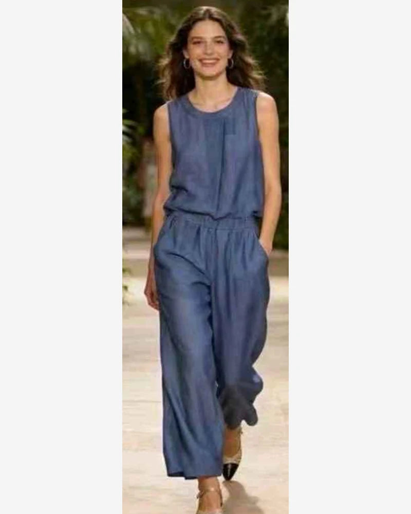Completo donna Sweet Miss blu all'ingrosso modello M116601 - L&Y