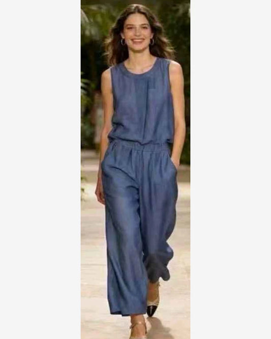 Completo donna Sweet Miss blu all'ingrosso modello M116601 - L&Y
