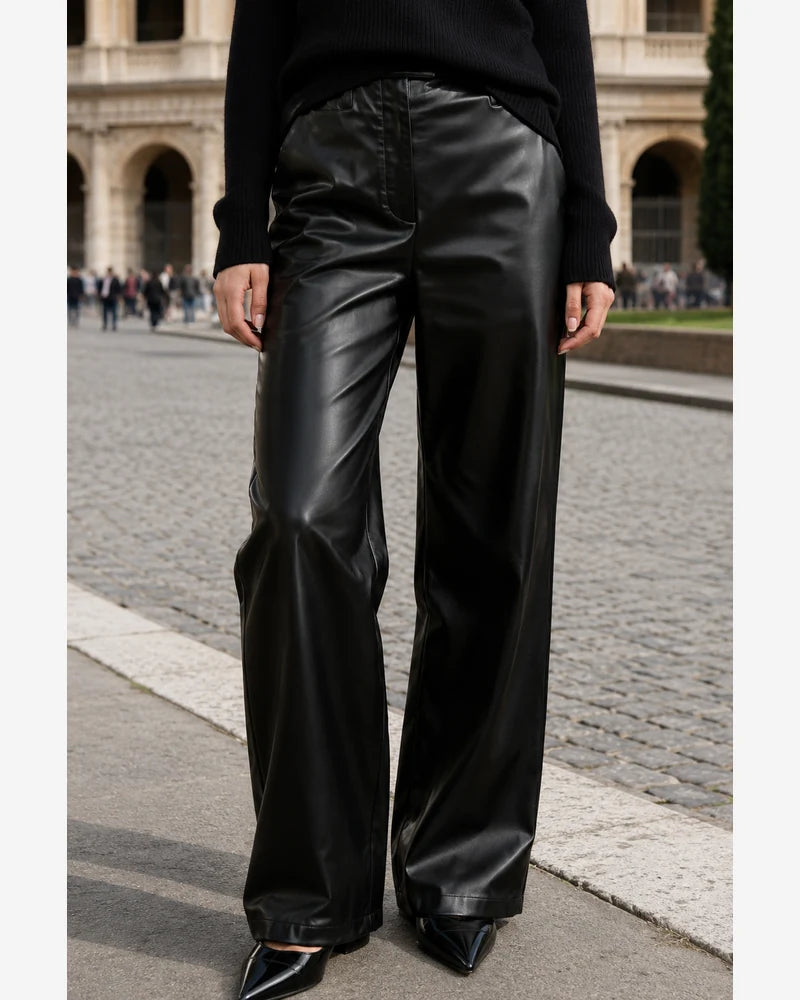 Pantalone donna Sweet Miss nero all'ingrosso modello M116630 - L&Y