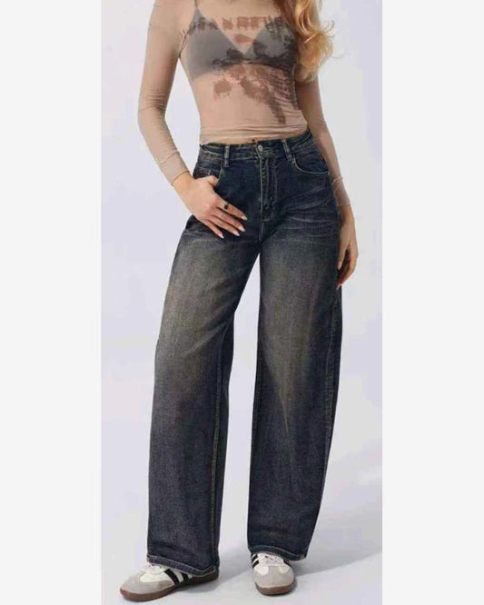 Jeans donna Kiss Pink blu-6 all'ingrosso modello M2382 - L&Y