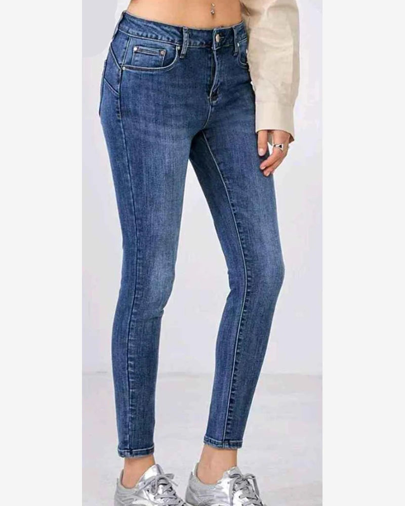 Jeans donna AD'ORO blu all'ingrosso modello M7685 - L&Y