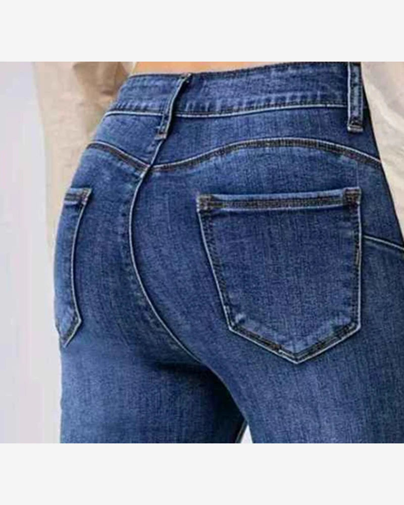 Jeans donna AD'ORO blu all'ingrosso modello M7685 - L&Y - foto 2