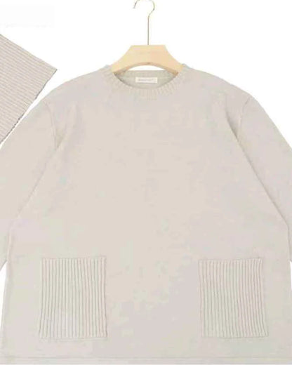 Maglia donna Blu Oltre misto all'ingrosso modello MBE84646 - L&Y