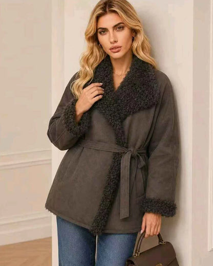 Ecopelliccia donna Monte Cervino caffè all'ingrosso modello MCBW28312 - L&Y