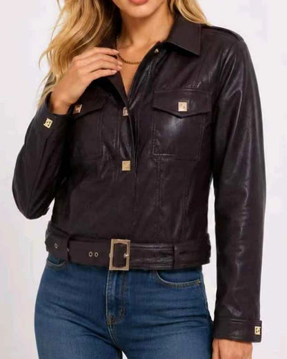 Giacca di ecopelle donna Monte Cervino all'ingrosso modello MH345 - L&Y