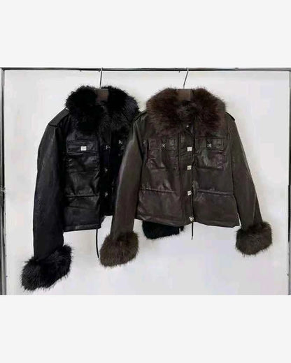 Giacca di ecopelle donna Monte Cervino all'ingrosso modello MH346 - L&Y - foto 2