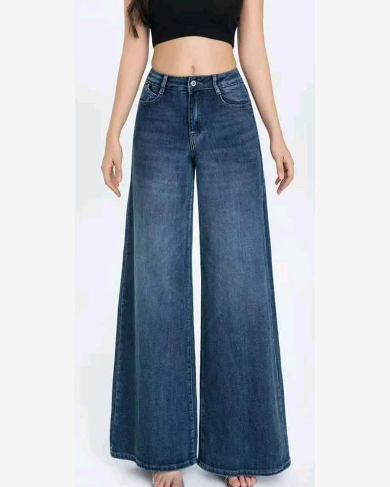 Jeans donna Water Jeans blu all'ingrosso modello N1600 - L&Y