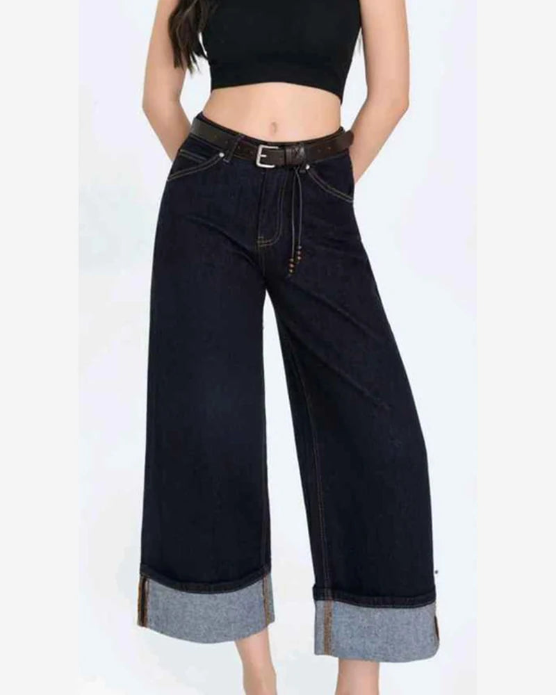 Jeans donna Water Jeans blu all'ingrosso modello N1620 - L&Y