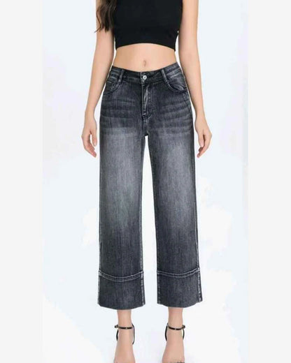 Jeans donna Water Jeans grigio all'ingrosso modello N1633 - L&Y
