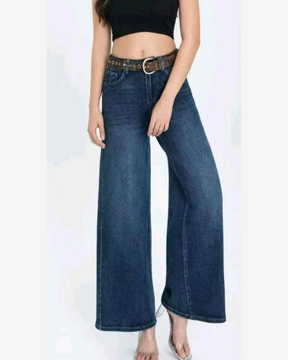 Jeans donna Water Jeans blu all'ingrosso modello N1635 - L&Y