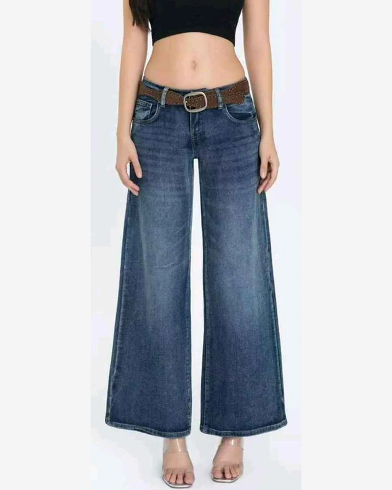 Jeans donna Water Jeans blu all'ingrosso modello N1637 - L&Y