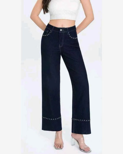 Jeans donna Water Jeans blu all'ingrosso modello N1645 - L&Y