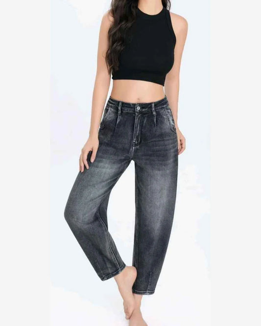 Jeans donna Water Jeans grigio all'ingrosso modello N1646 - L&Y