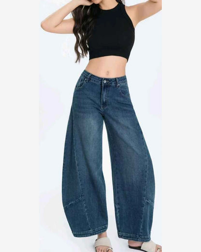 Jeans donna Water Jeans blu all'ingrosso modello N1651 - L&Y