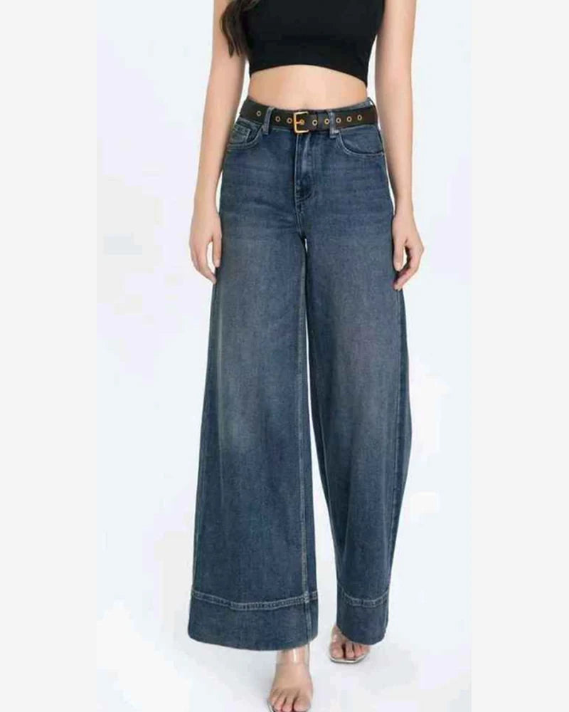 Jeans donna Water Jeans blu all'ingrosso modello N1652 - L&Y