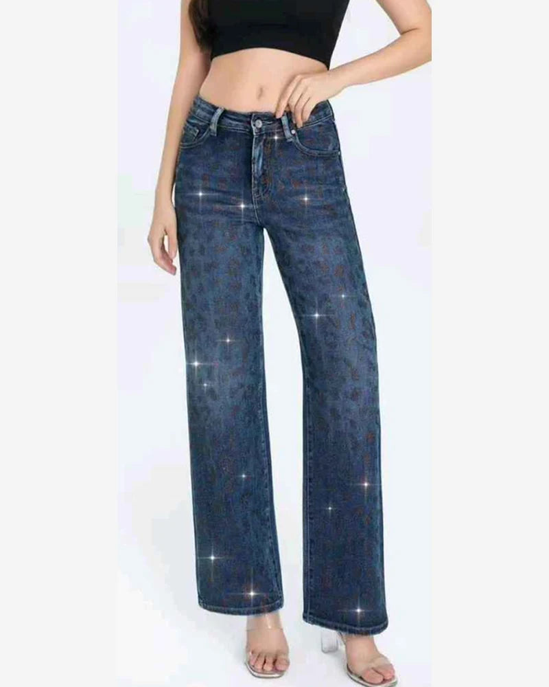 Jeans donna Water Jeans blu all'ingrosso modello N1663 - L&Y